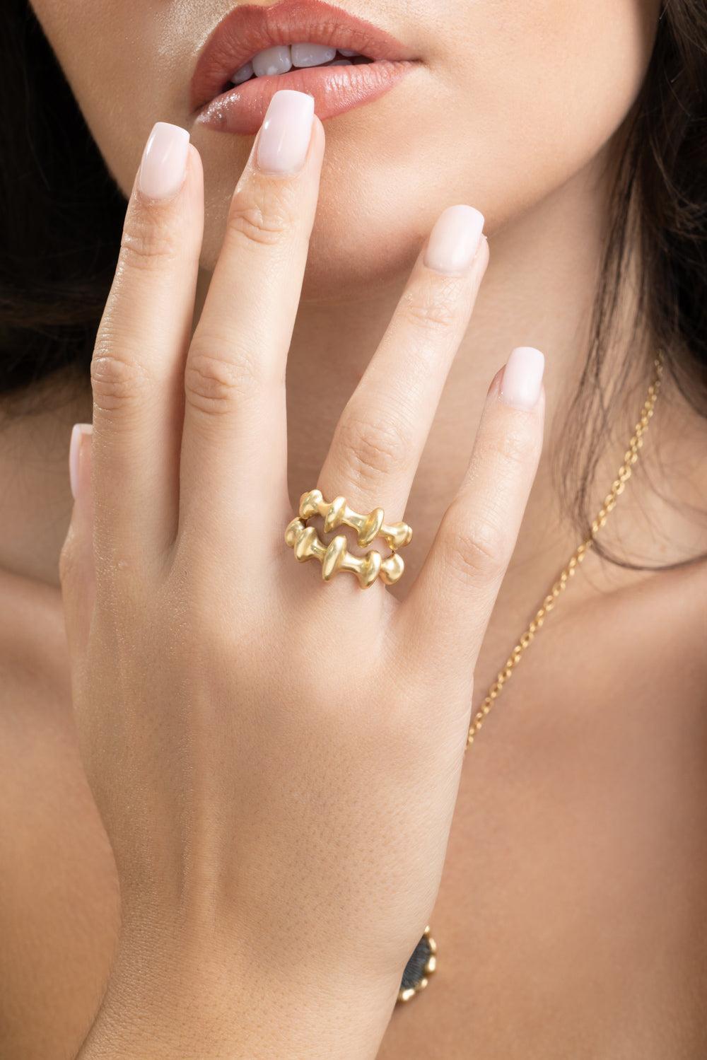 Chrone II Ring-YELLOW GOLD-6.5-JEWELRYFINE JEWELRING-VRAM