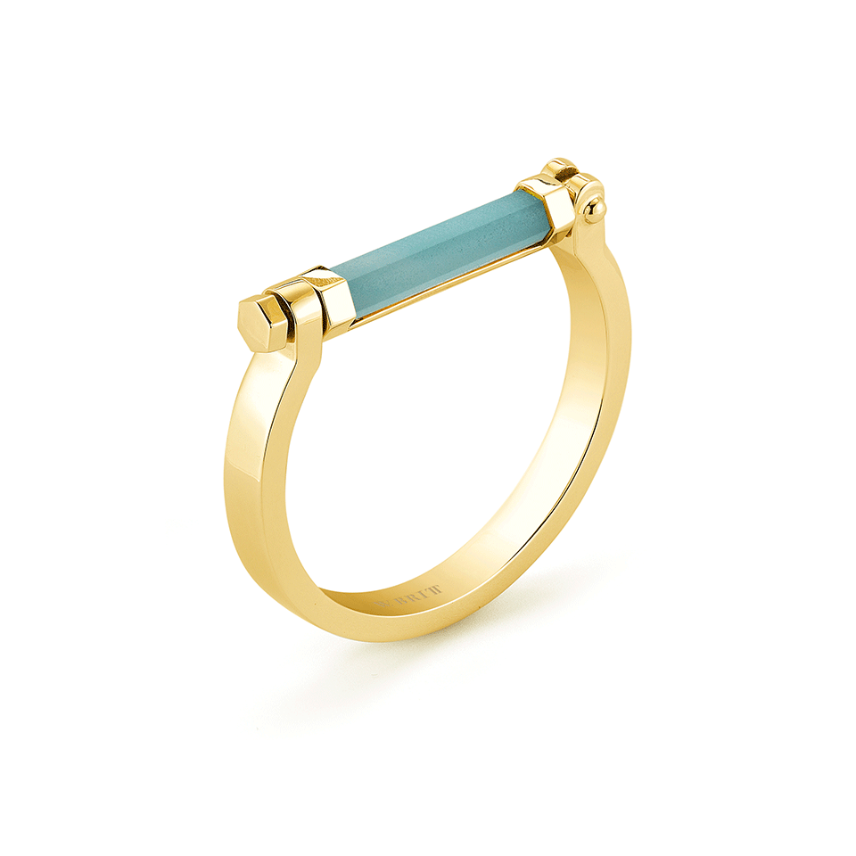 W. BRITT-Round Bar Bracelet-18A BLU