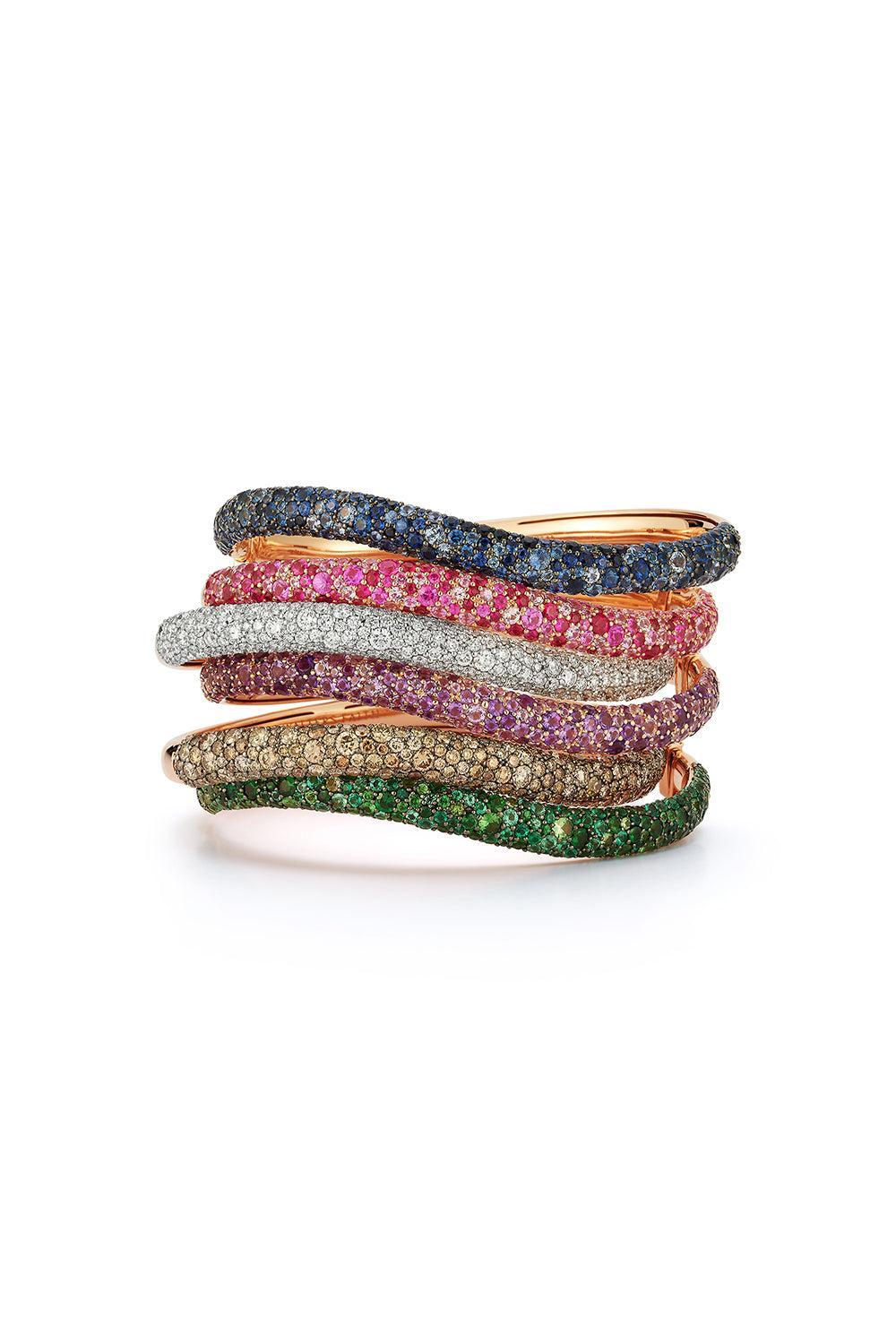 Diamond Julian Wave Bracelet-ROSE GOLD-6.5-JEWELRYFINE JEWELBRACELET O-WALTERS FAITH
