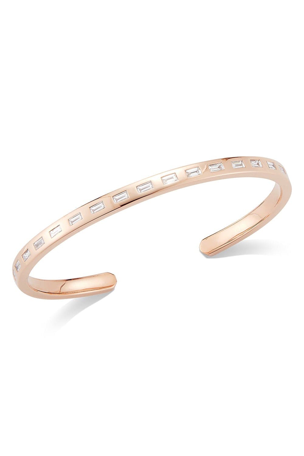 WALTERS FAITH-Ottoline Baguette Diamond Cuff-ROSE GOLD
