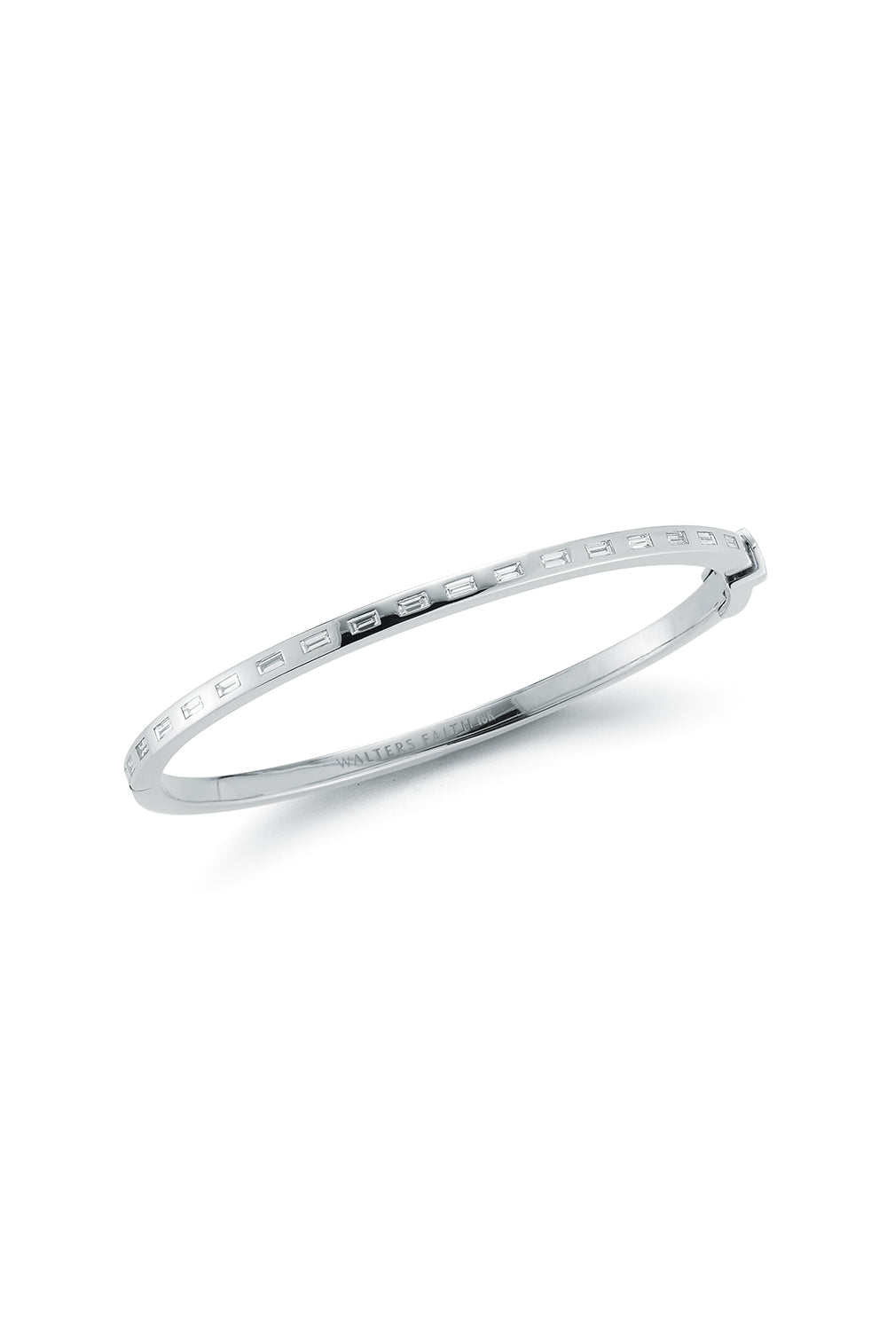 Ottoline Diamond Bangle Bracelet - White Gold-WHITE GOLD-6.5-JEWELRYFINE JEWELBRACELET O-WALTERS FAITH
