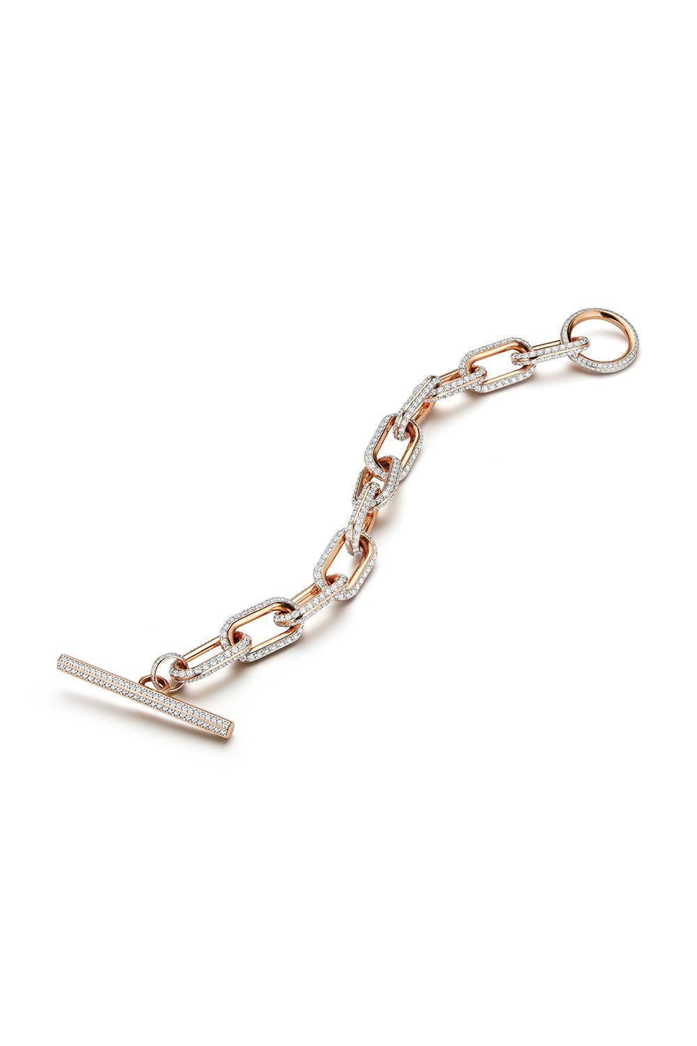 All Diamond Jumbo Saxon Toggle Bracelet - Yellow Gold-YELLOW GOLD-6.5-JEWELRYFINE JEWELBRACELET O-WALTERS FAITH