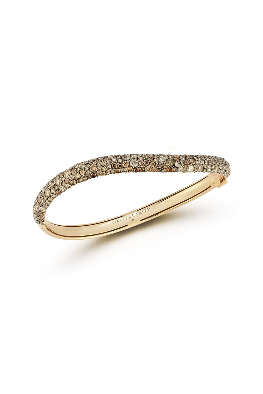 Champagne Diamond Julian Wave Bracelet-YELLOW GOLD-6.5-JEWELRYFINE JEWELBRACELET O-WALTERS FAITH