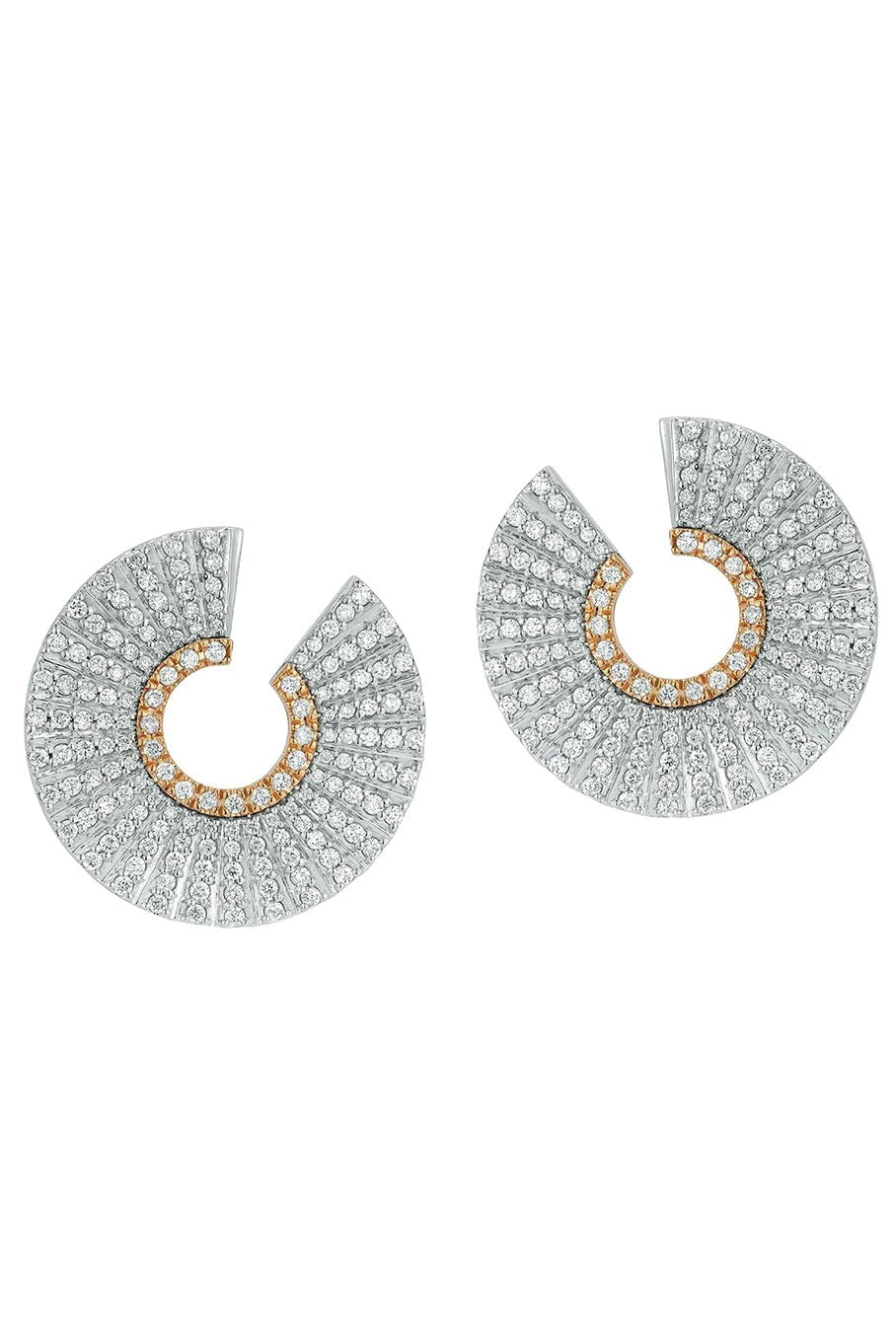 WALTERS FAITH-Clive Front Facing Hoops-WHITE GOLD