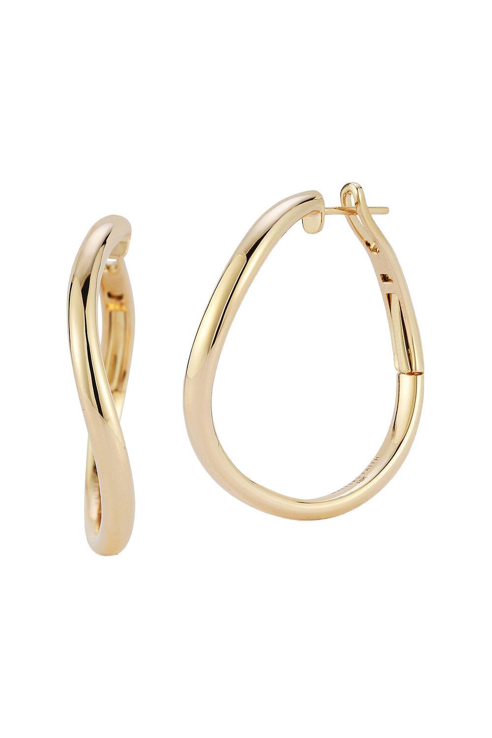 Julian Curved Hoop Earrings-YELLOW GOLD-JEWELRYFINE JEWELEARRING-WALTERS FAITH