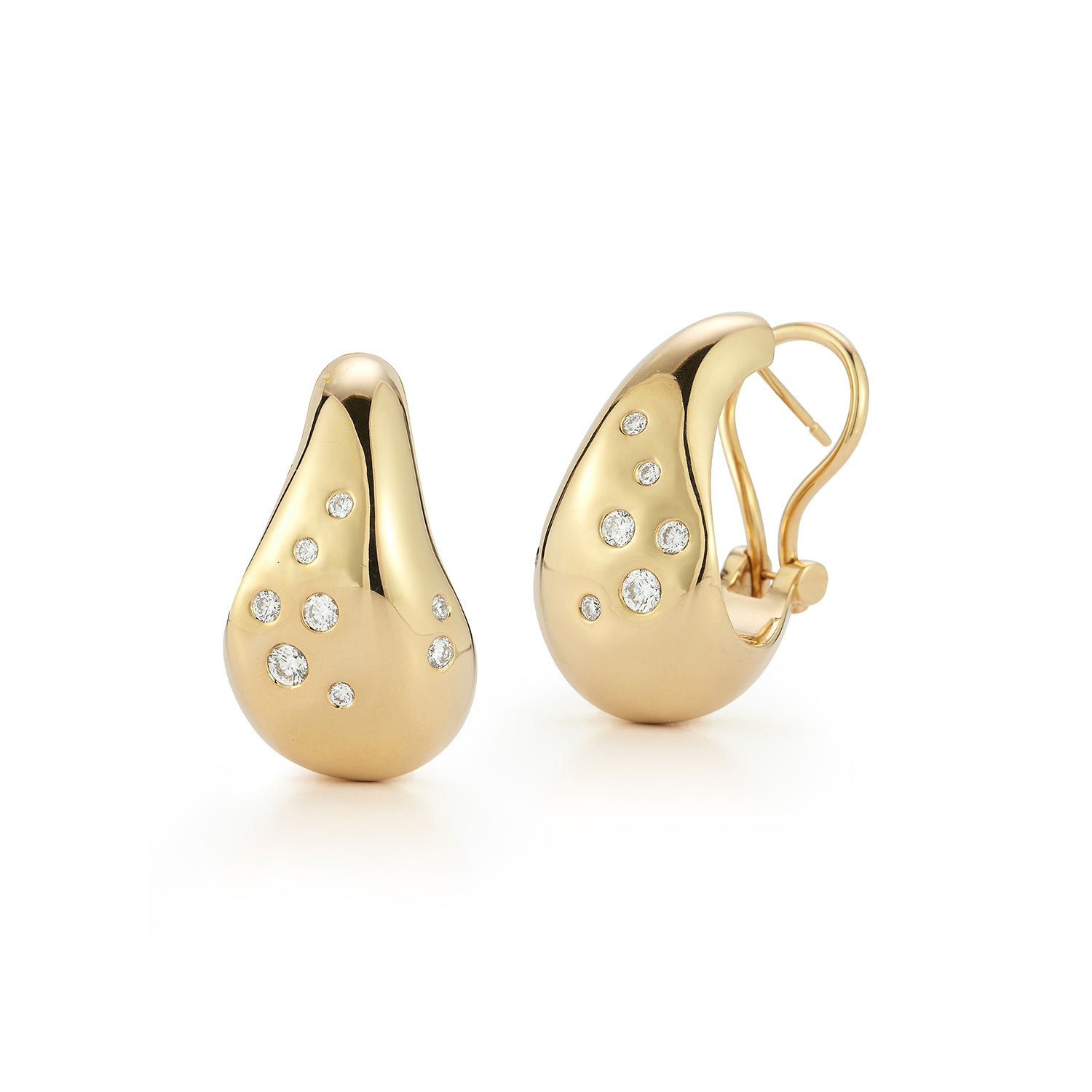 Julian Wide Wave Diamond Hoop Earrings-YELLOW GOLD-JEWELRYFINE JEWELEARRING-WALTERS FAITH