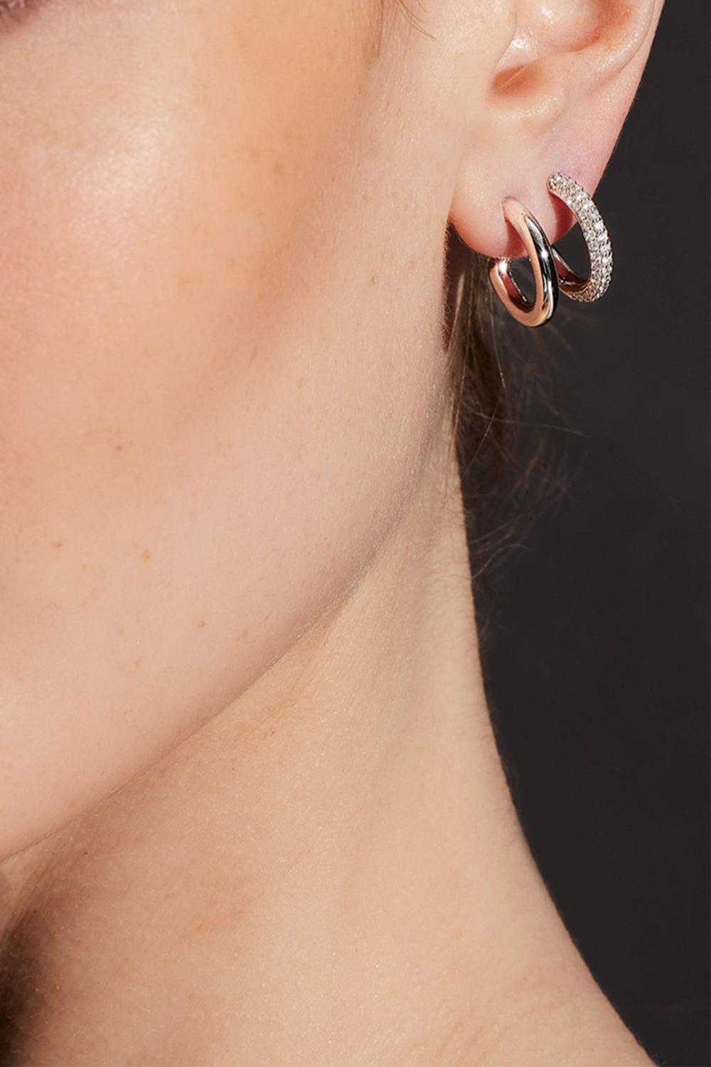 Morrell Link Hoop Earrings-YELLOW GOLD-JEWELRYFINE JEWELEARRING-WALTERS FAITH