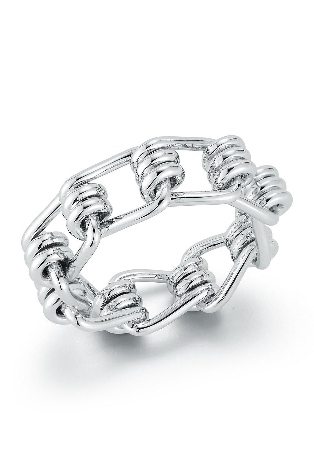 WALTERS FAITH-Huxley Coil Link Ring-SILVER