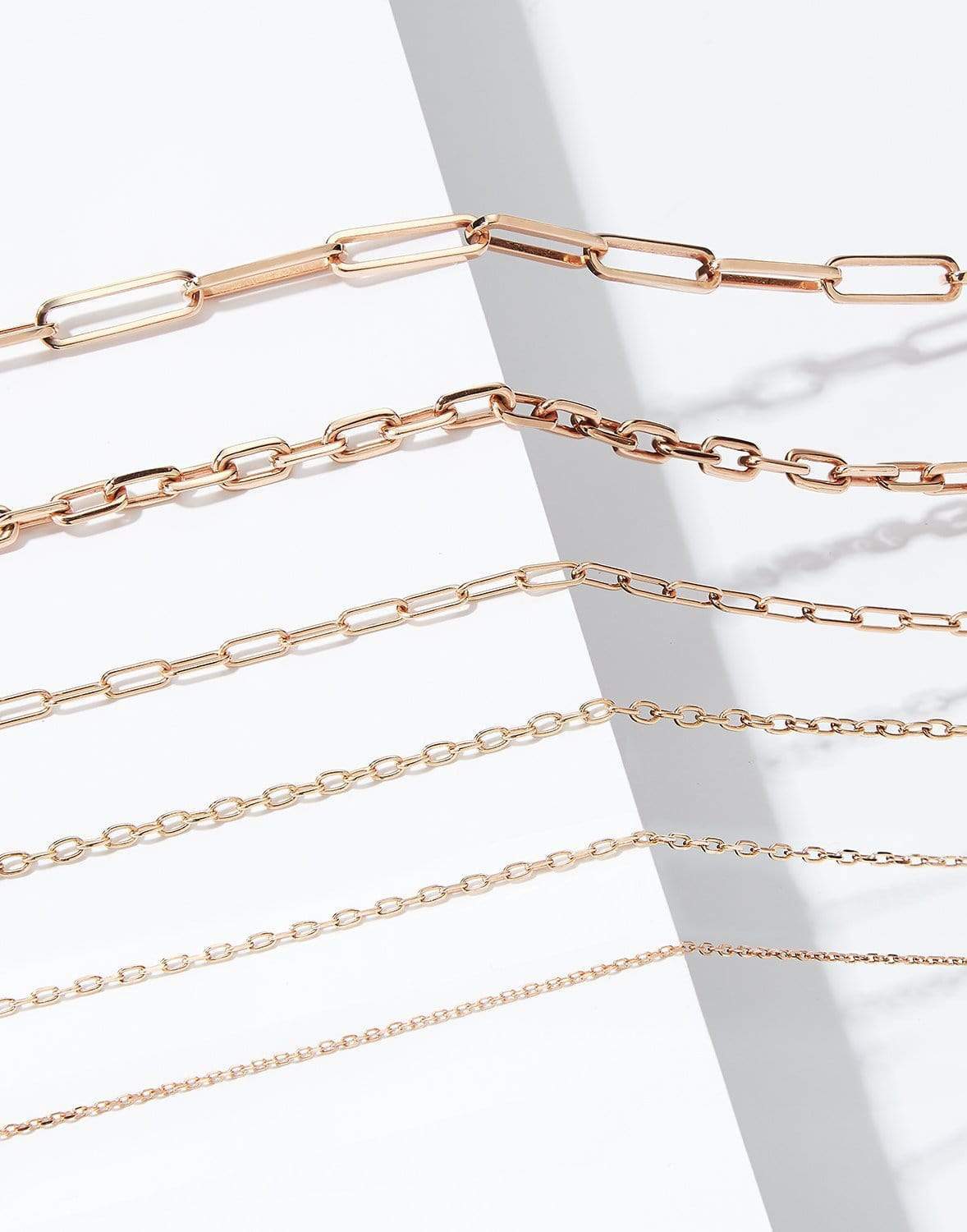 WALTERS FAITH-2.10mm Rose Gold Chain Link Necklace - 24"-ROSE GOLD