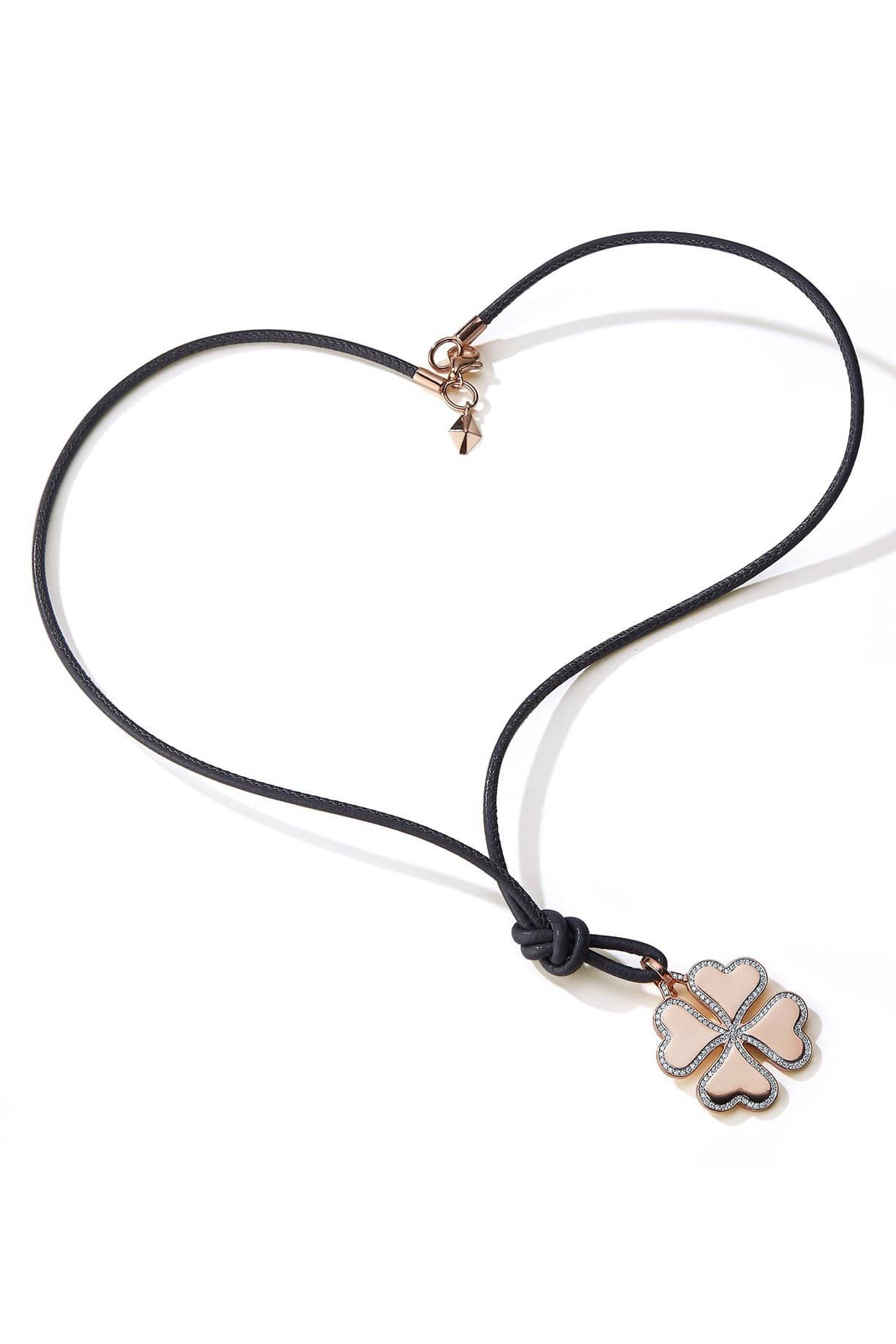 WALTERS FAITH-Grey Sydney Napa Leather Cord-ROSE GOLD