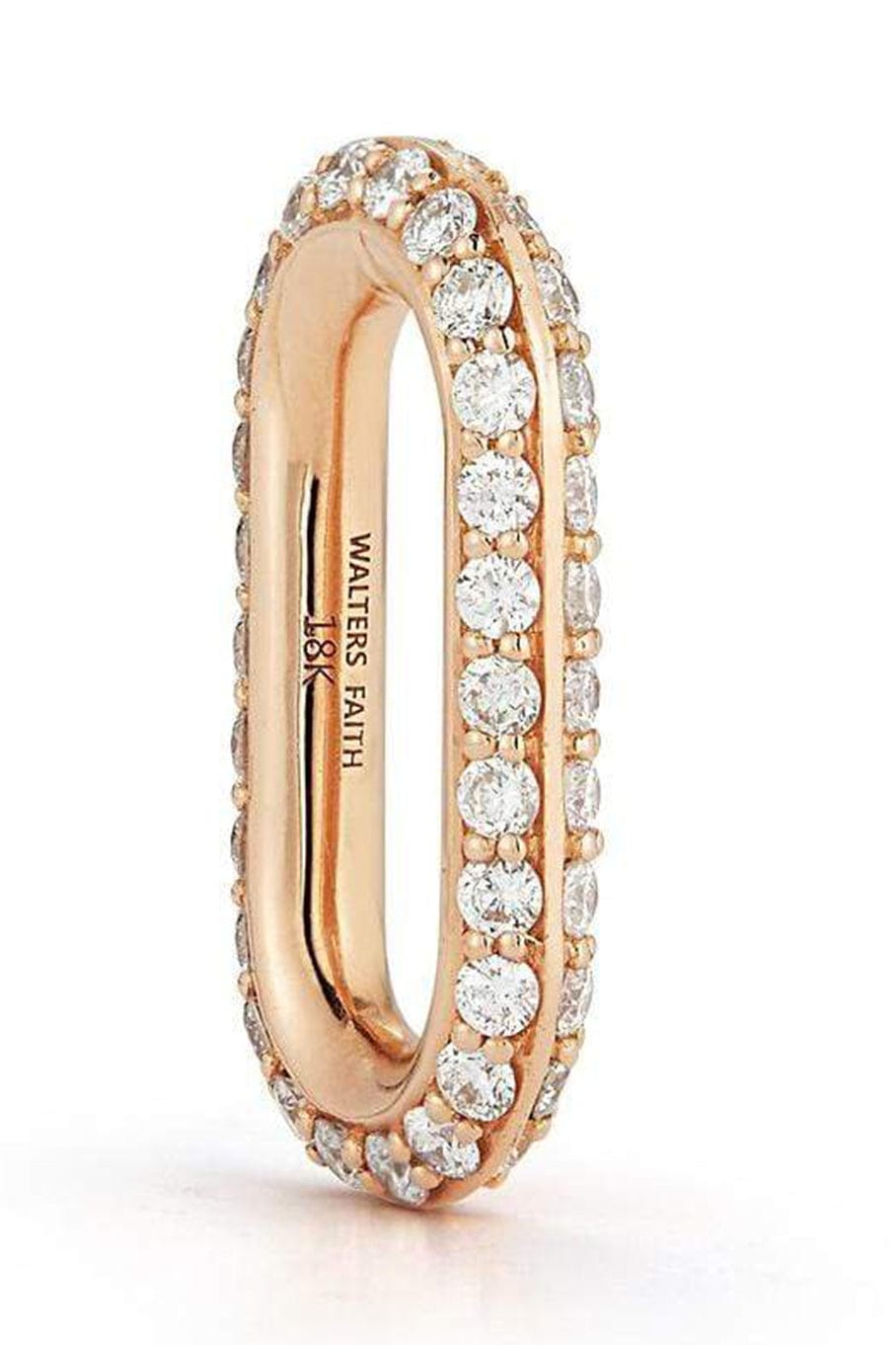 WALTERS FAITH-Saxon Diamond Pave Link Necklace-ROSE GOLD