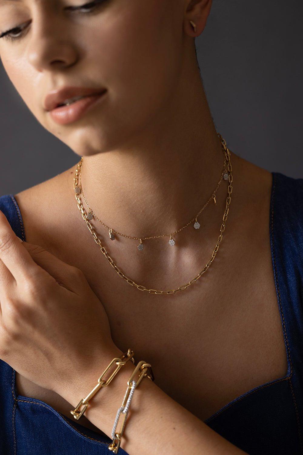 WALTERS FAITH-Gold Charm Chain-YELLOW GOLD