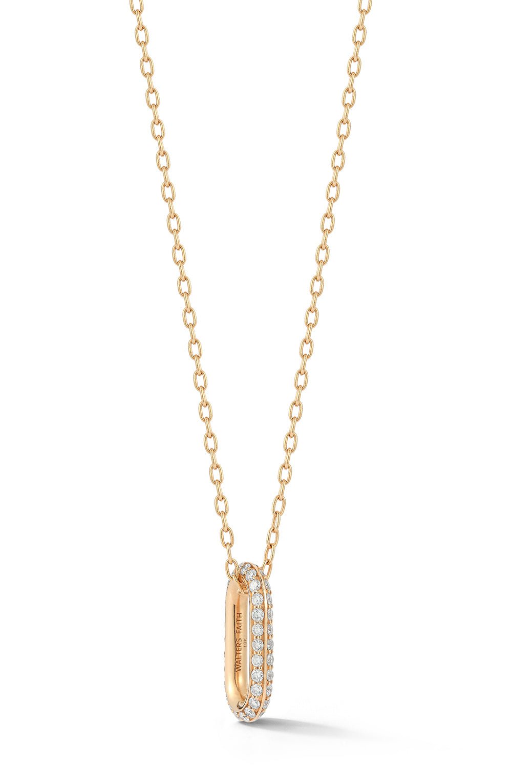 WALTERS FAITH-All Diamond Saxon Link-ROSE GOLD