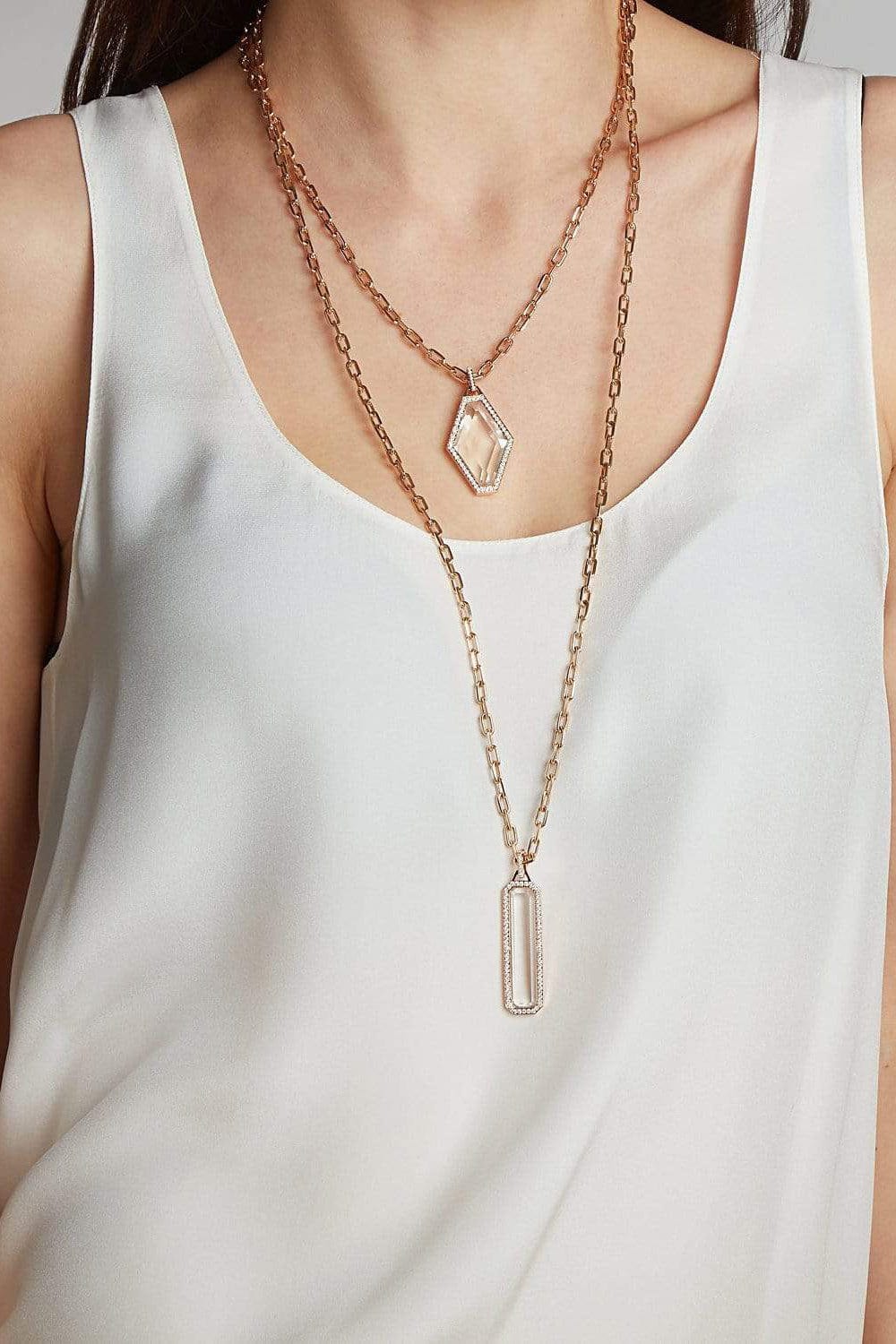 WALTERS FAITH-Bell Rock Crystal Bar Charm-ROSE GOLD
