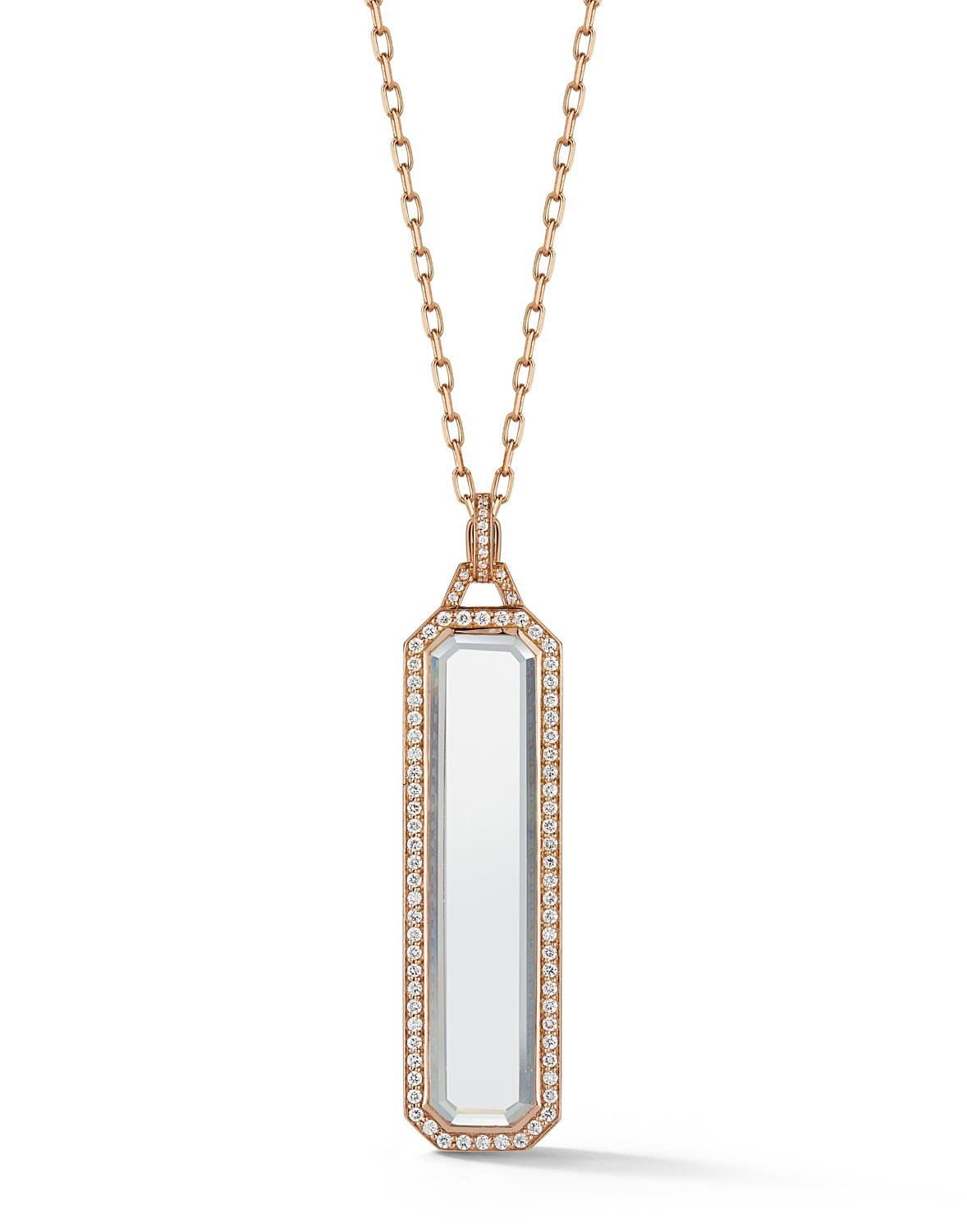 WALTERS FAITH-Bell Rock Crystal Bar Charm-ROSE GOLD