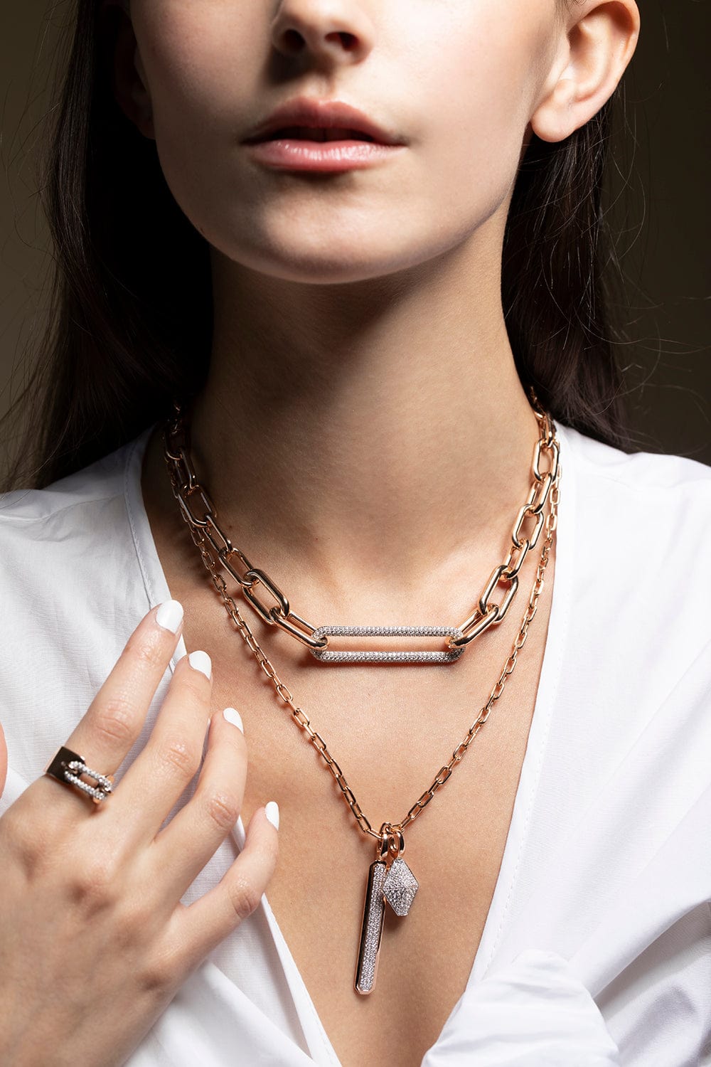 WALTERS FAITH-Carrington ID Bar Charm-ROSE GOLD