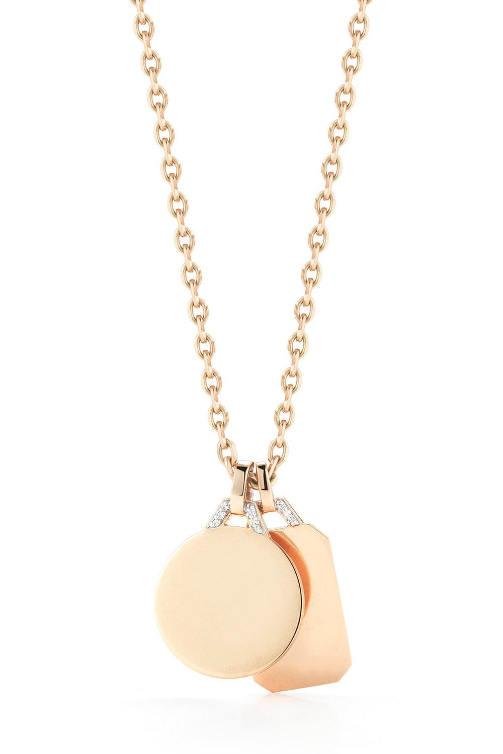 WALTERS FAITH-Dora Diamond Disc Charm-ROSE GOLD