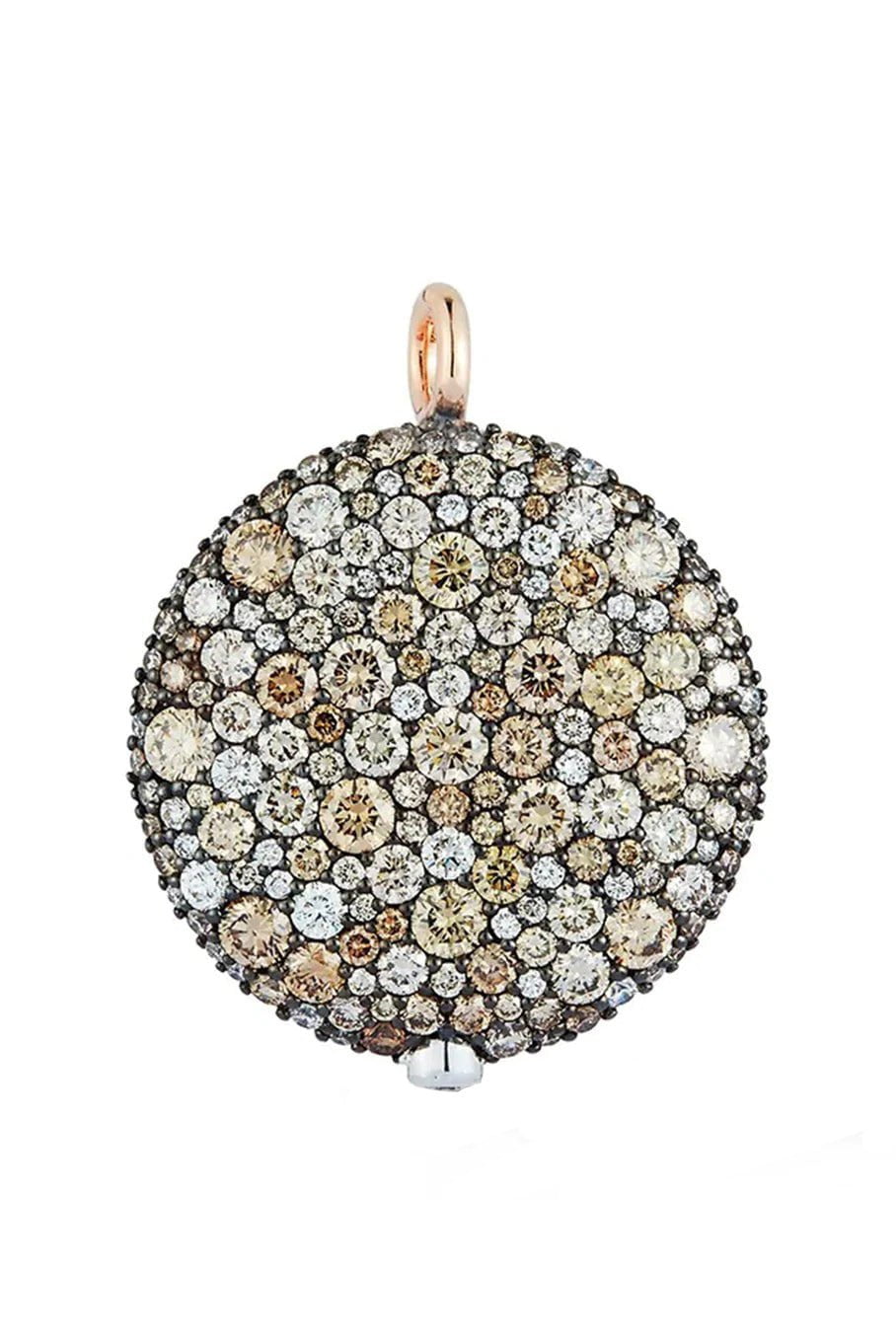 WALTERS FAITH-OC X WF Champagne Diamond Pebble Charm-ROSE GOLD