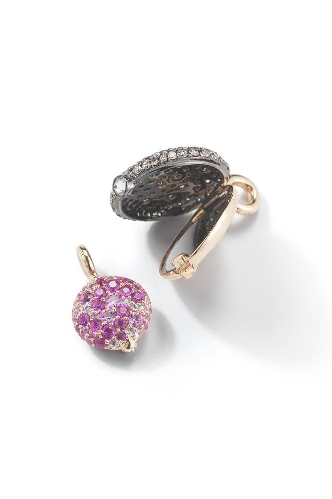 WALTERS FAITH-OC x WF Medium Amethyst Pebble Locket-ROSE GOLD