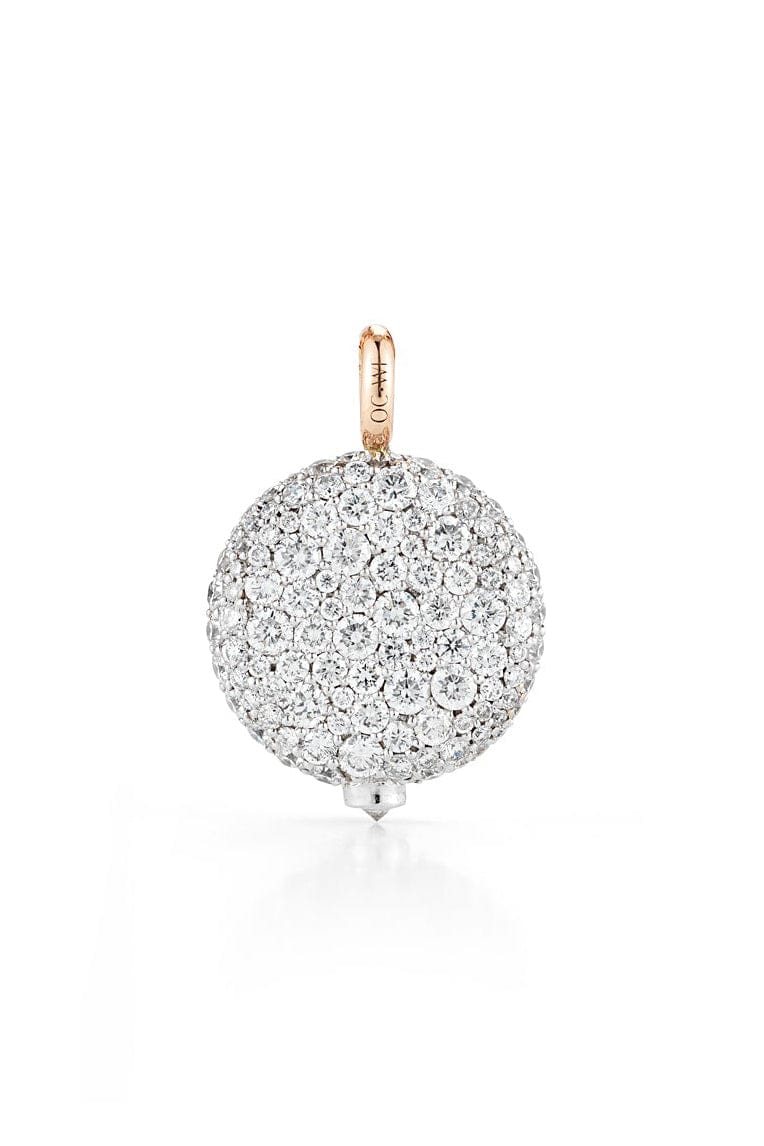 WALTERS FAITH-OC x WF Medium Diamond Pebble Locket-ROSE GOLD