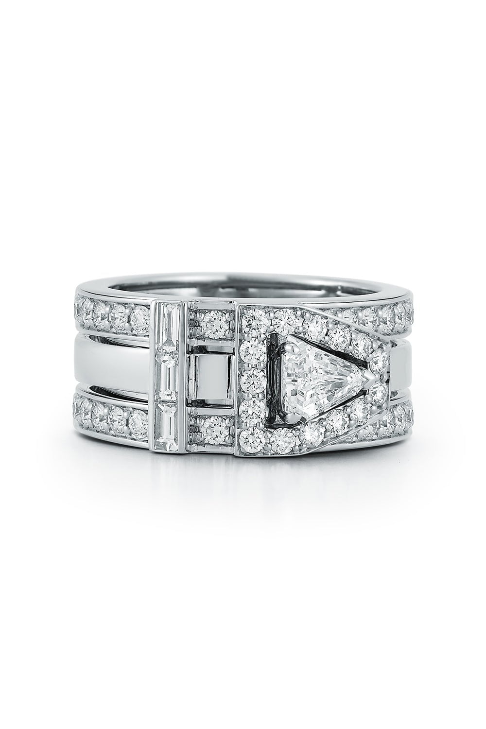 Full Diamond Keynes Buckle Ring