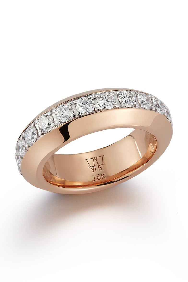 WALTERS FAITH-Grant Diamond Angled Band Ring-ROSE GOLD