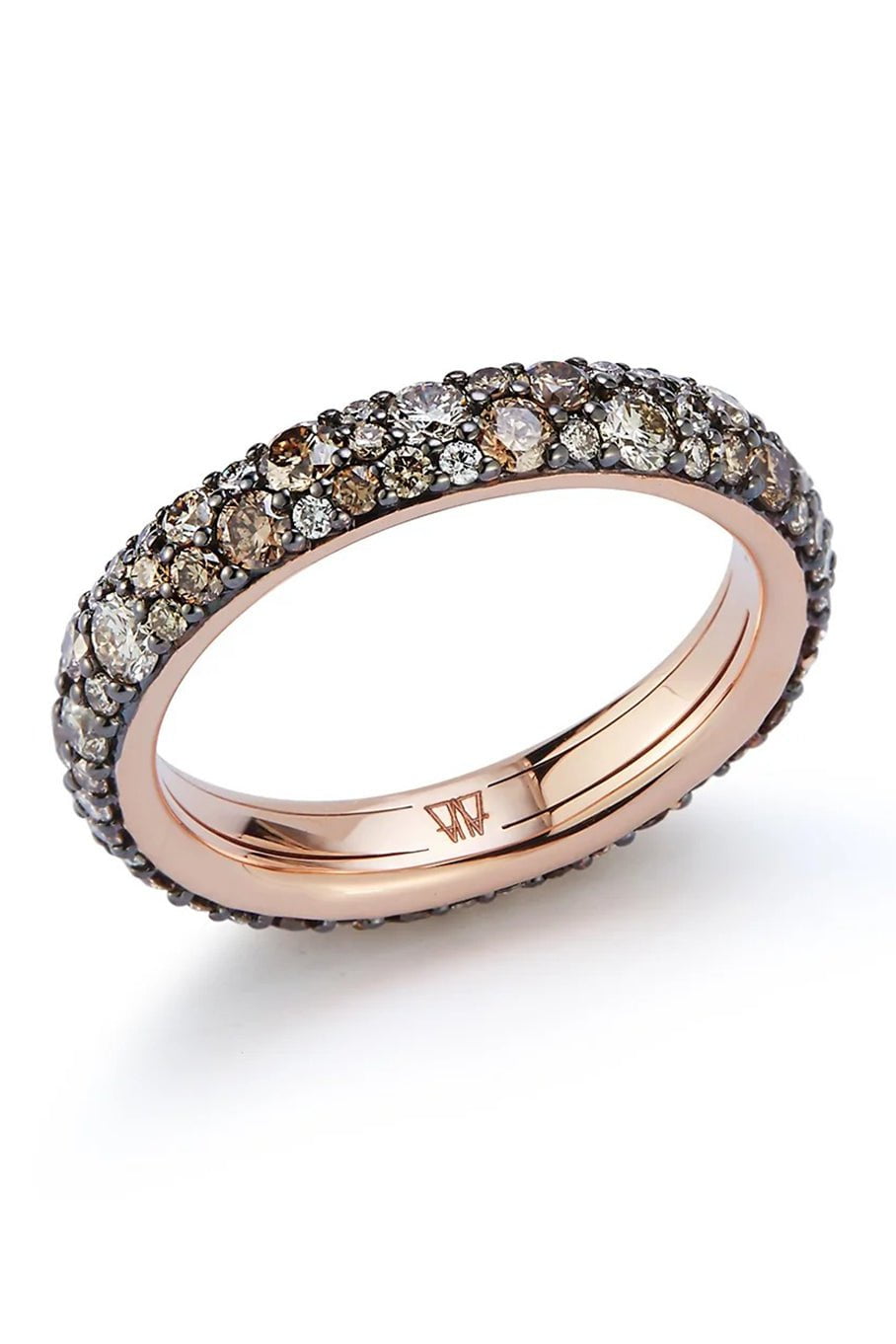 WALTERS FAITH-OC X WF Champagne Diamond Ring-ROSE GOLD
