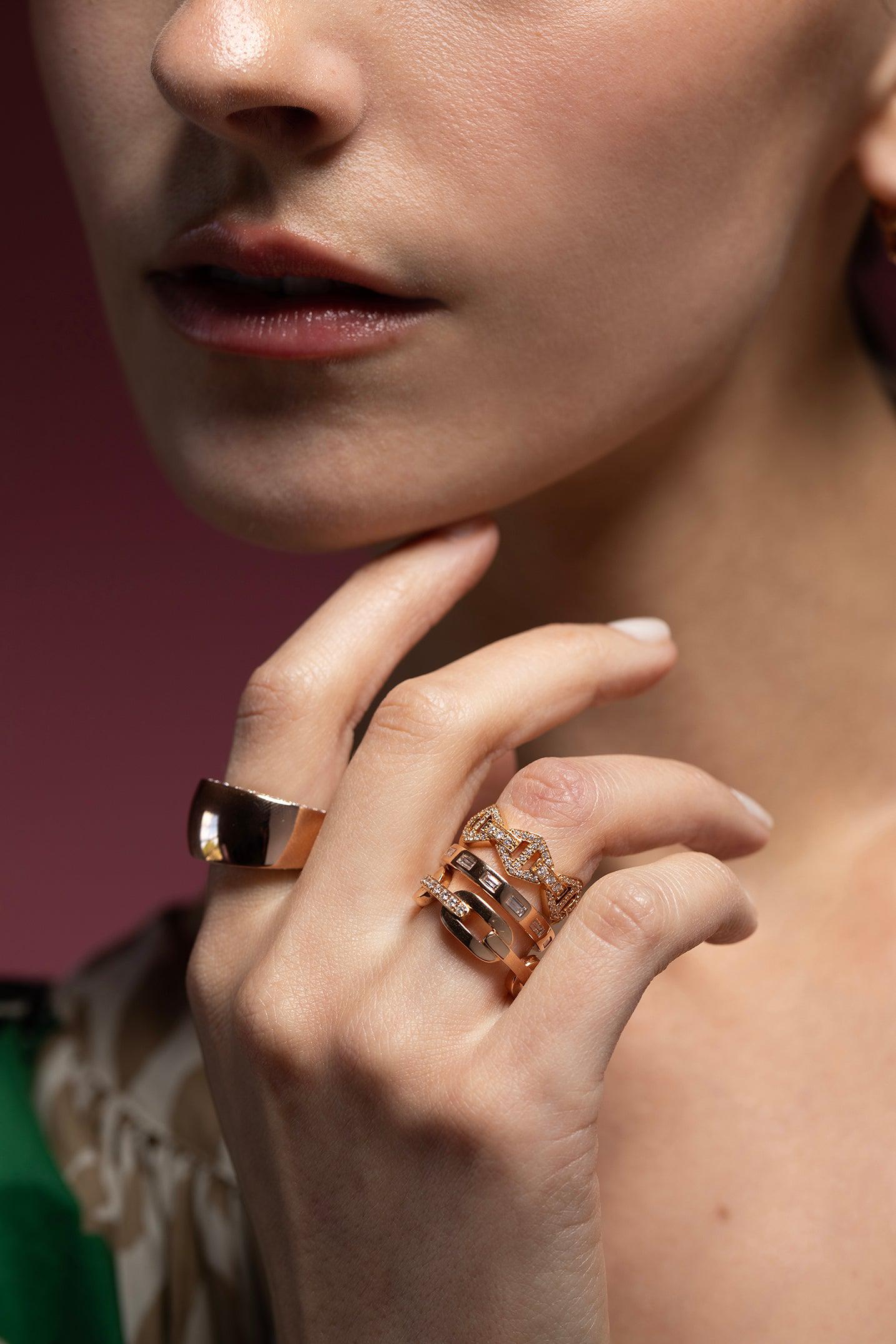 WALTERS FAITH-Saxon Diamond Ring-ROSE GOLD