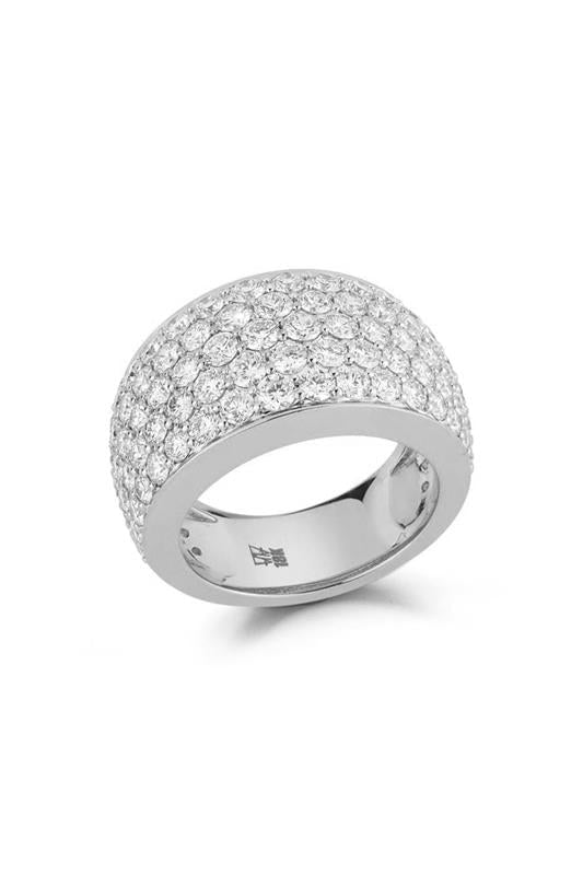 WALTERS FAITH-Lytton Diamond Bombe Ring-WHITE GOLD