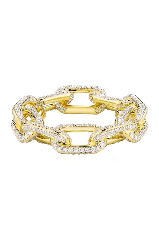 WALTERS FAITH-Saxon Chain Ring-YELLOW GOLD