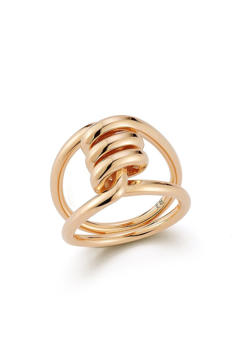 WALTERS FAITH-Huxley Single Coil Link Ring-YELLOW GOLD