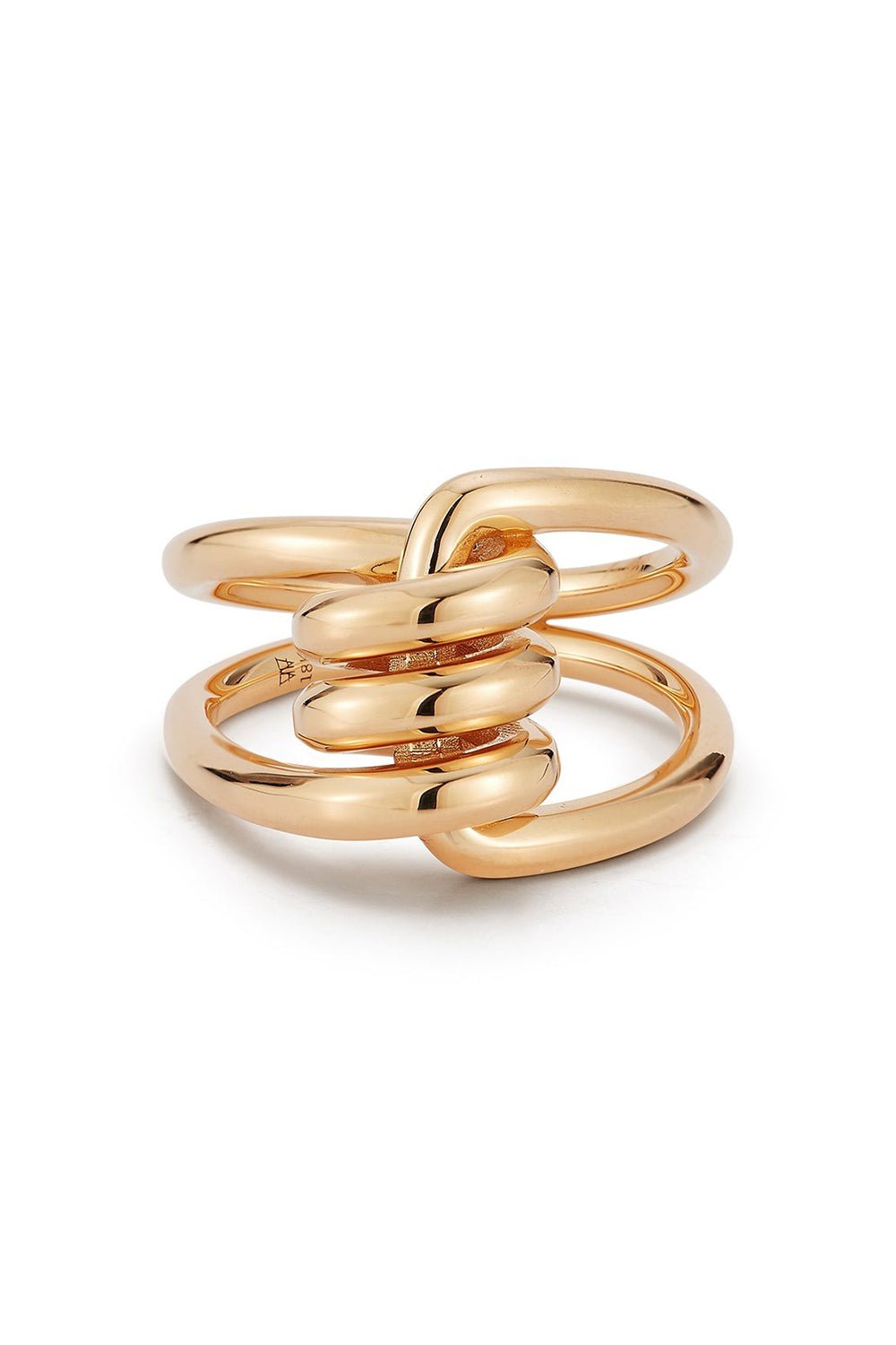 WALTERS FAITH-Huxley Single Coil Link Ring-YELLOW GOLD