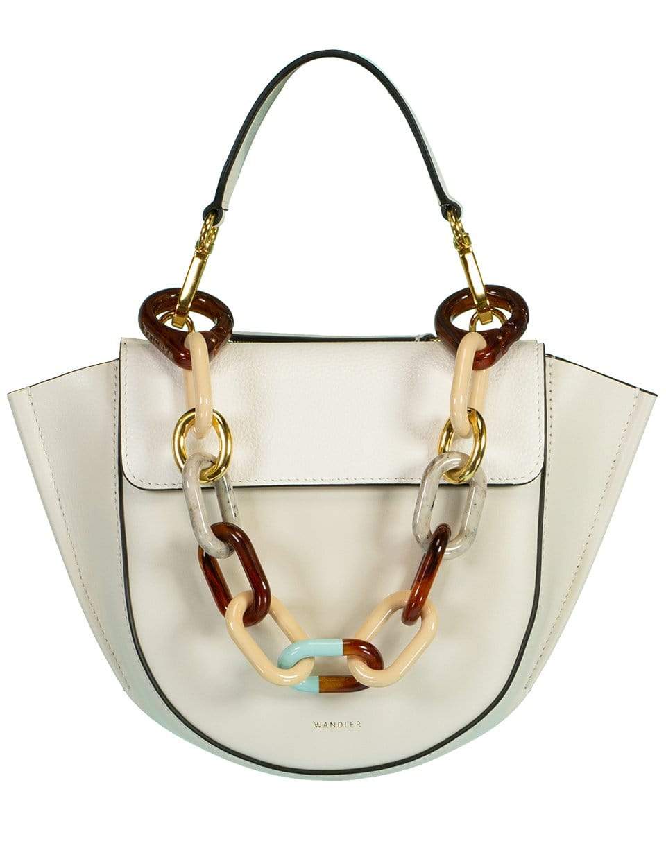 WANDLER-Resin Chain Hortensia Bag-BTTR/BIS
