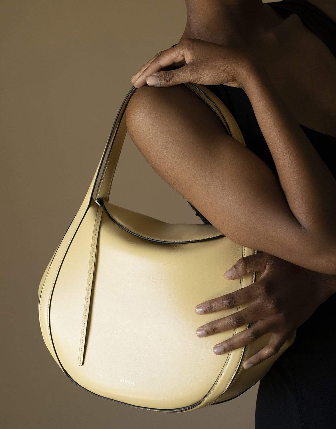 WANDLER-Lin Leather Bag - Sunbeam-SUNBEAM