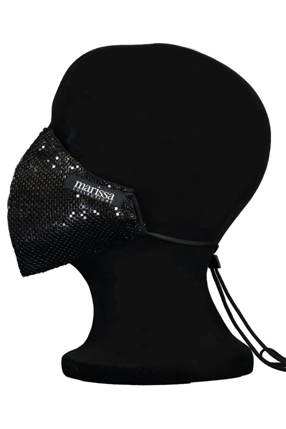 WE EAT AVOCADO TOAST-Black Sequin Fashion Mask-BLACK