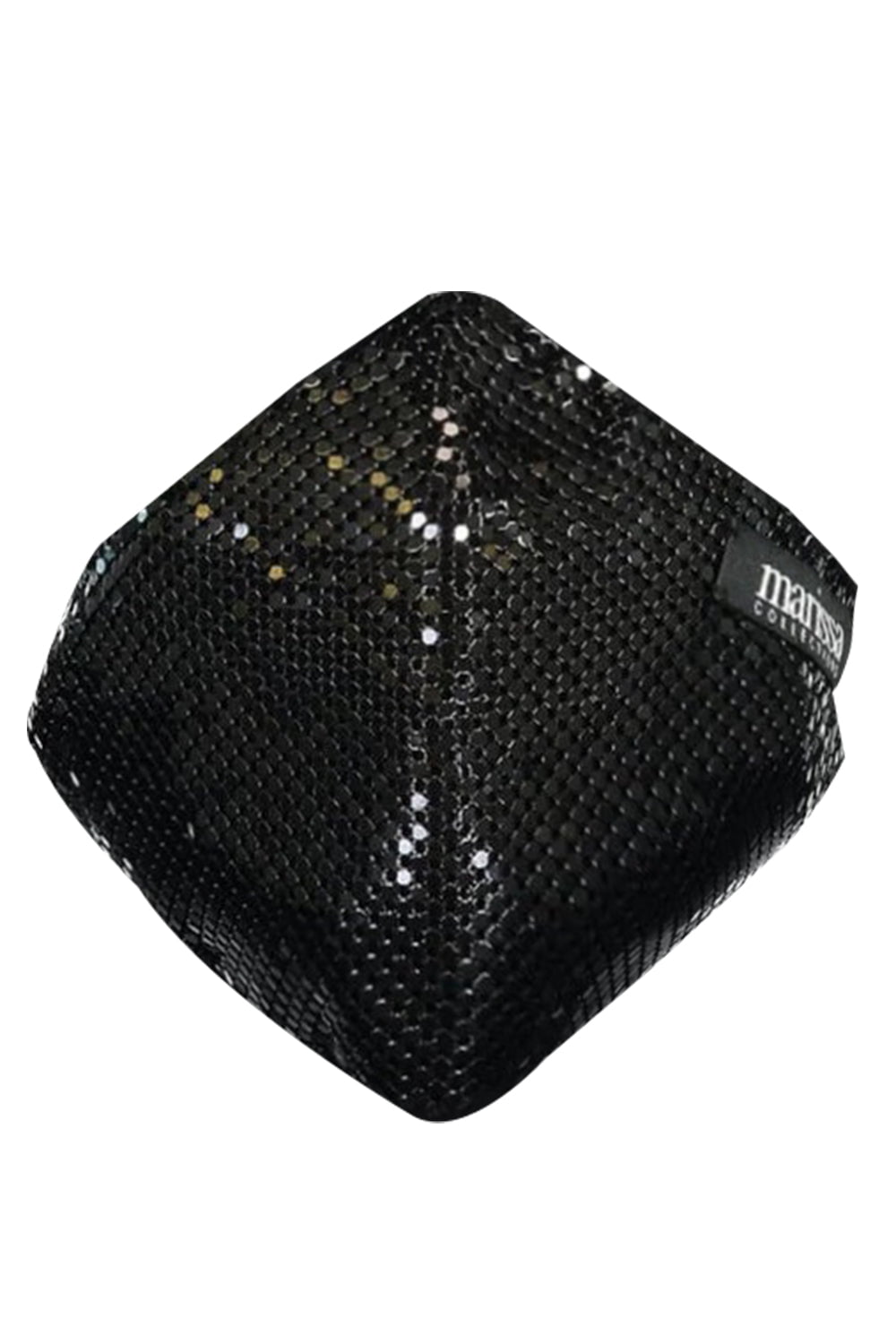 WE EAT AVOCADO TOAST-Black Sequin Fashion Mask-BLACK
