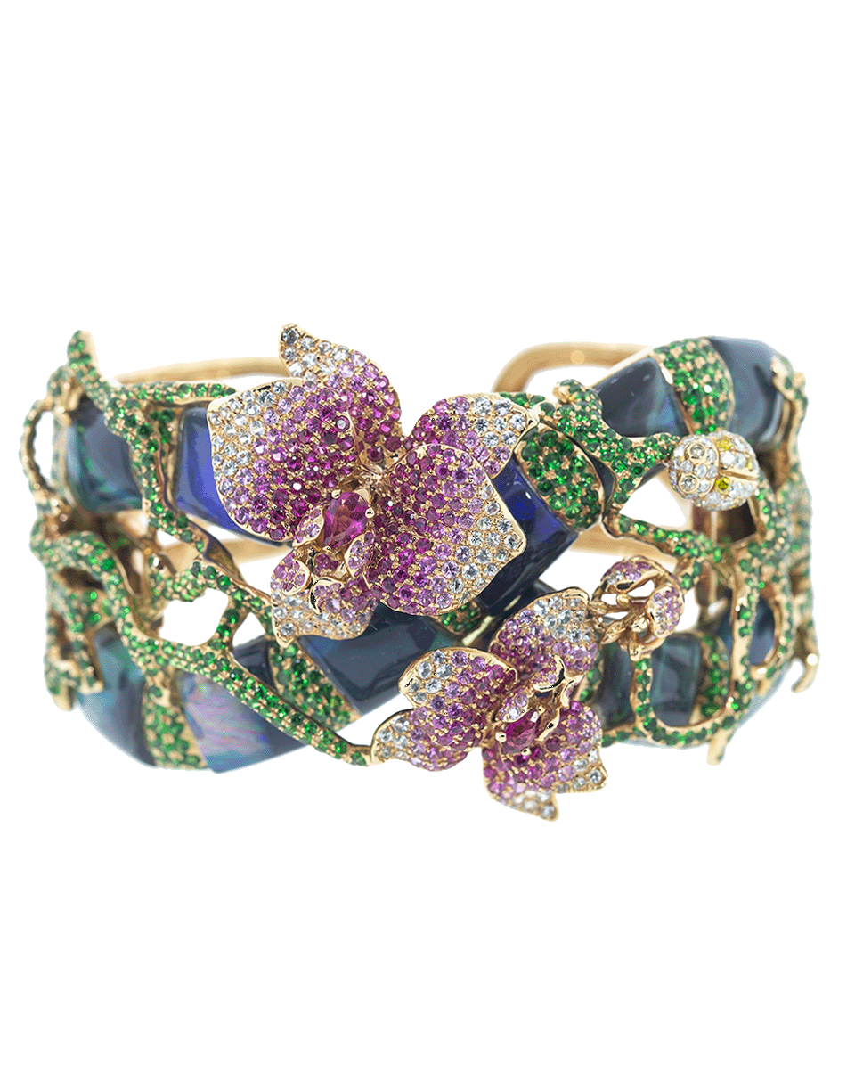 WENDY YUE-Flower Cuff Bracelet-ROSE GOLD