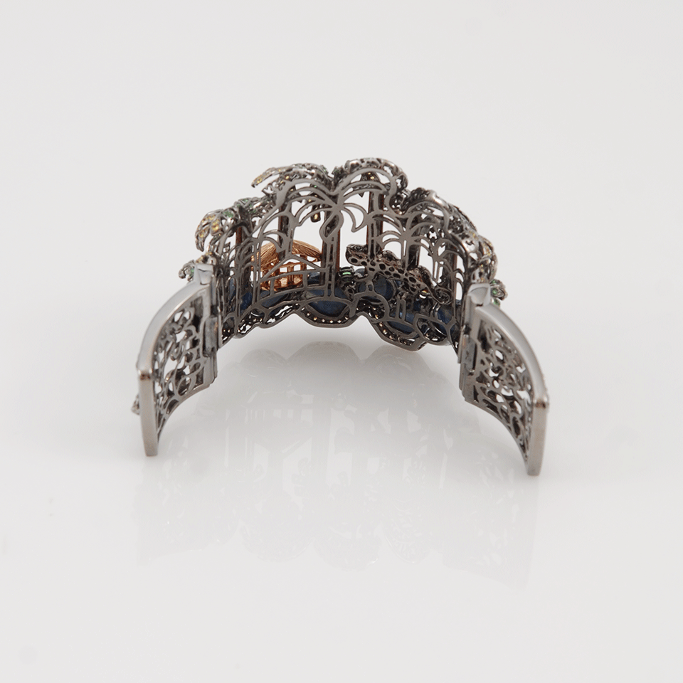 WENDY YUE-Jungle Cuff Bracelet-BLACK GOLD