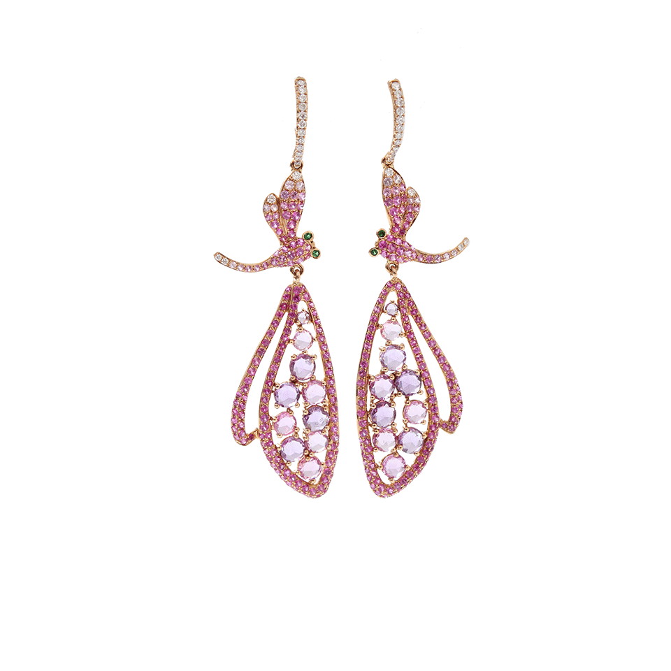 WENDY YUE-Dragonfly Earrings-ROSE GOLD