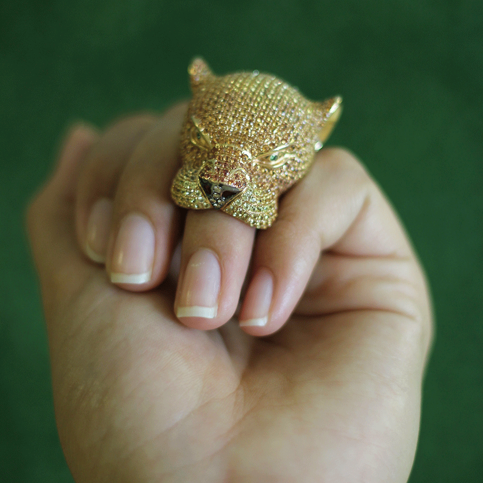 WENDY YUE-Panther Ring-ROSE GOLD