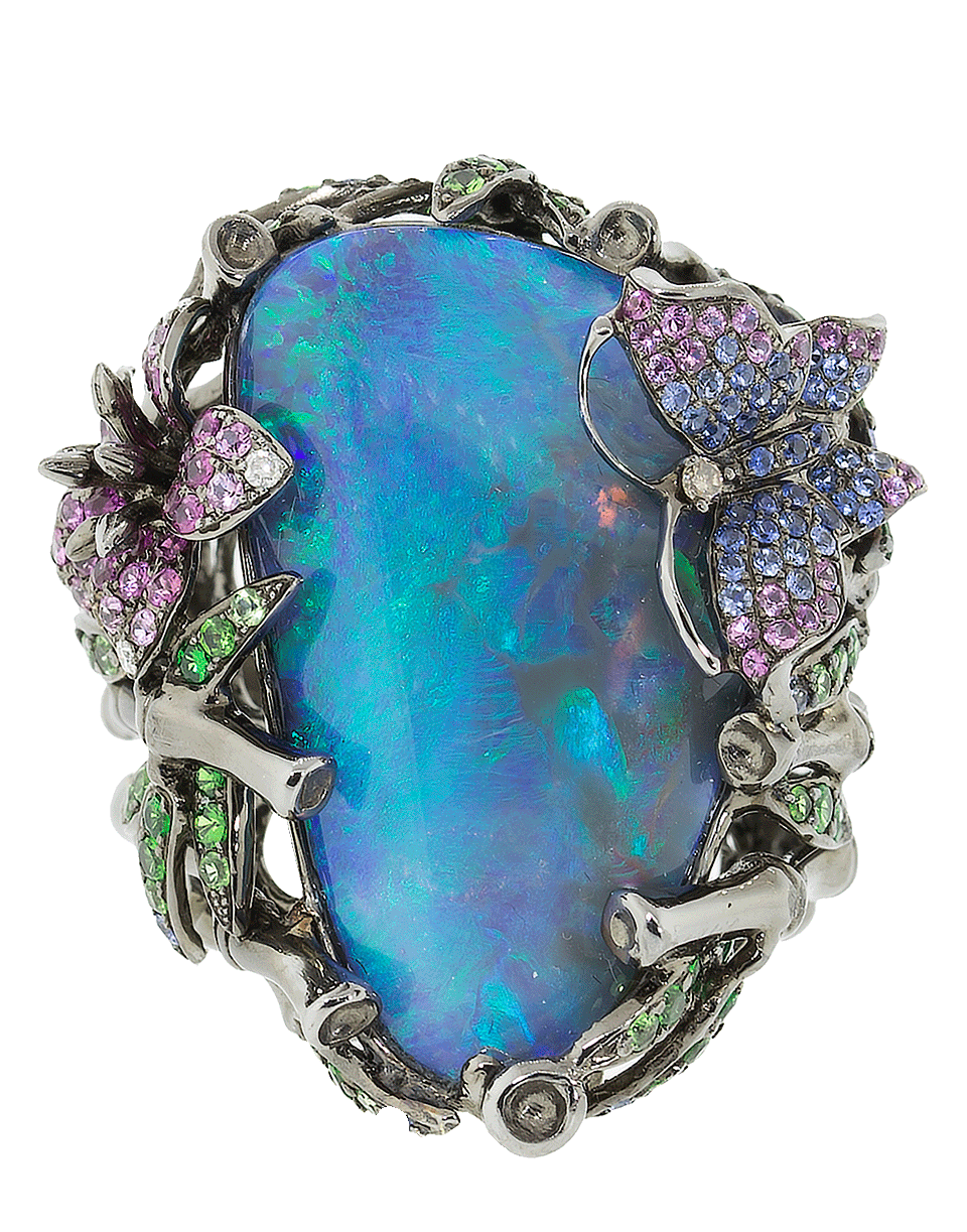 WENDY YUE-Butterfly Opal Ring-WHITE GOLD
