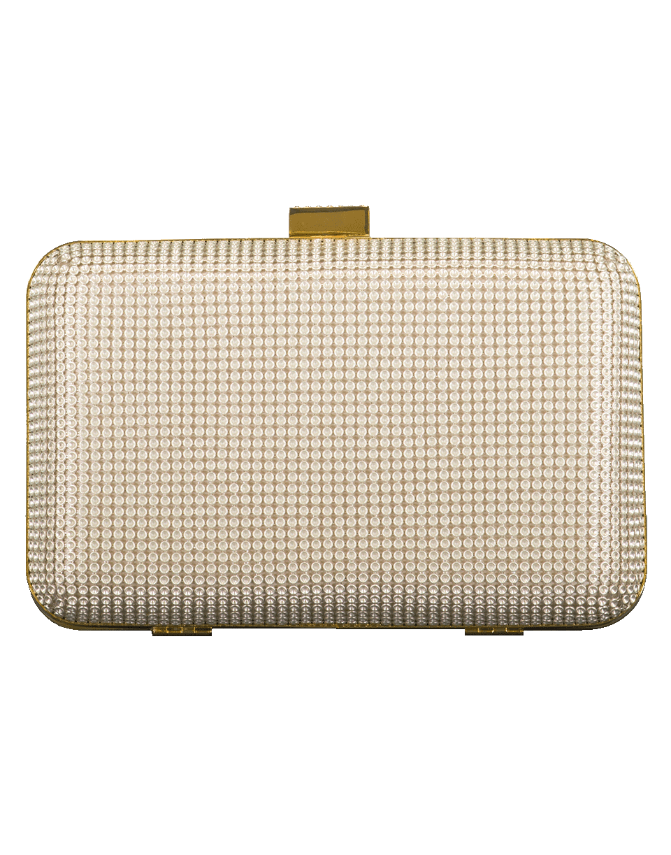 WHITING & DAVIS-Ives Crystal Minaudiere-PEARL