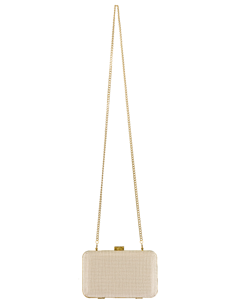 WHITING & DAVIS-Ives Crystal Minaudiere-PEARL