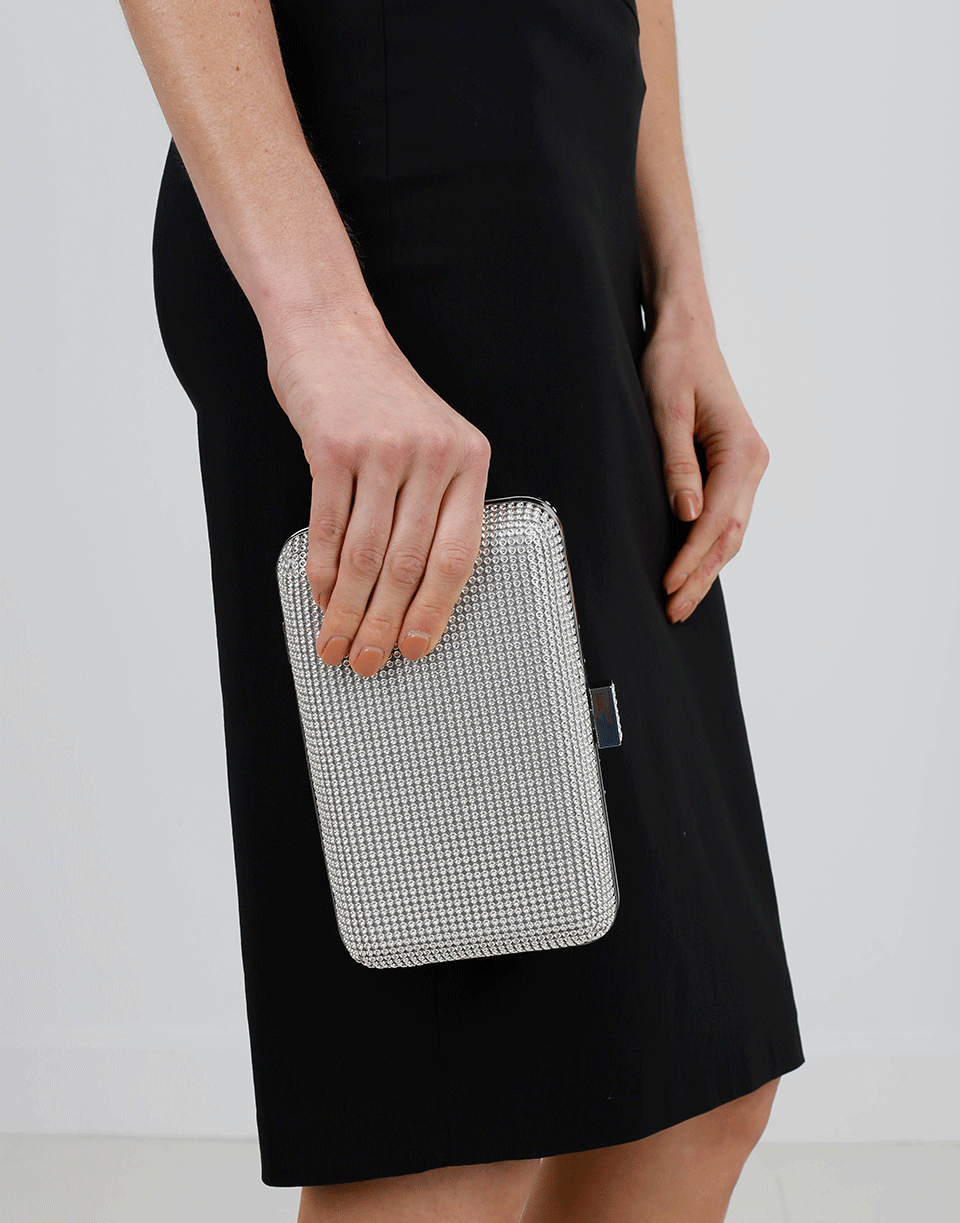 WHITING & DAVIS-Yves Clutch-SILVER