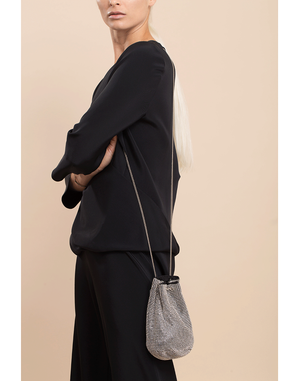 WHITING & DAVIS-Crystal Bucket Bag-CRYSTAL