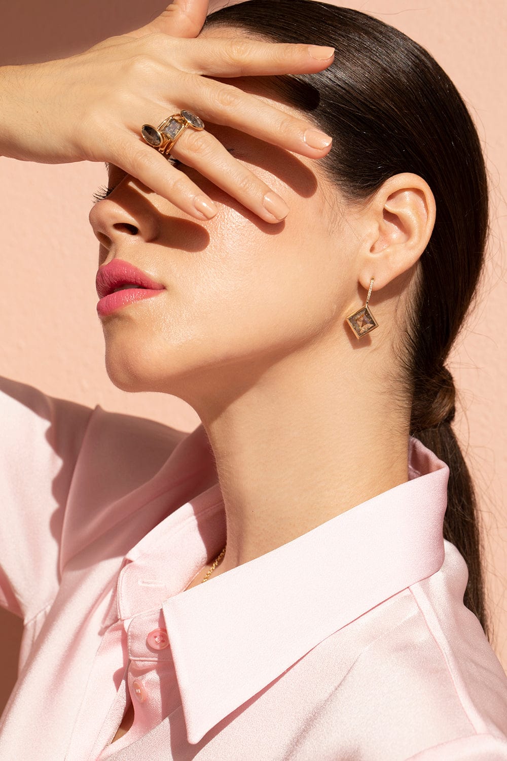 WITH LOVE-The Drop Earring-YELLOW GOLD