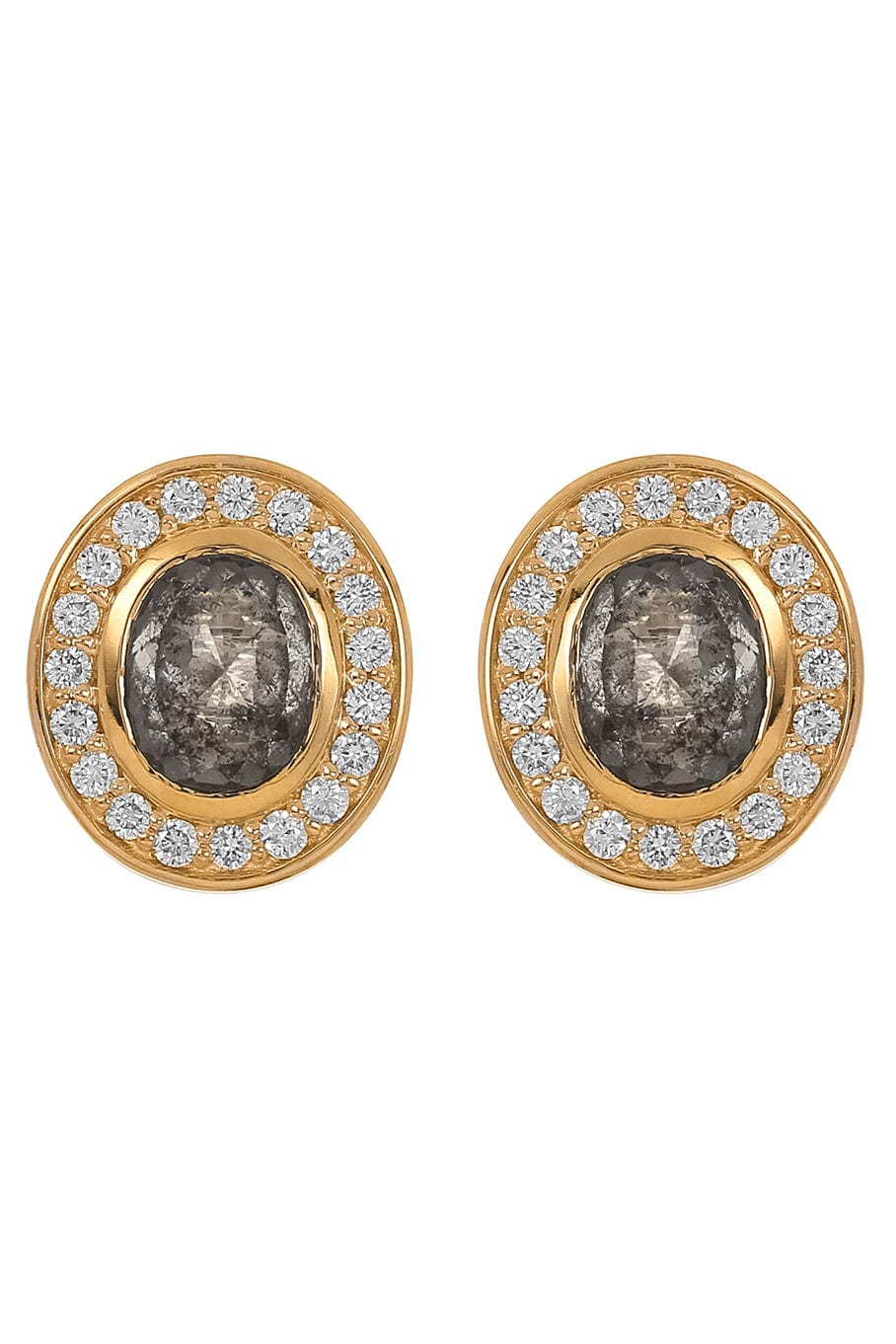 WITH LOVE-The Halo Stud-YELLOW GOLD