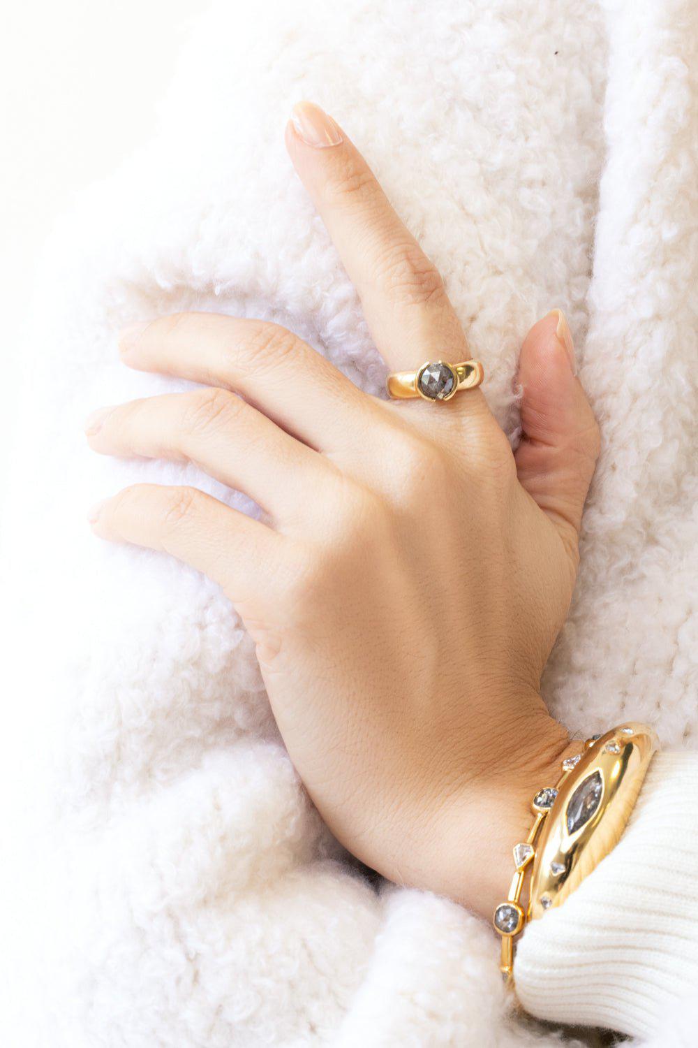 WITH LOVE-The Chubby Ring-YELLOW GOLD