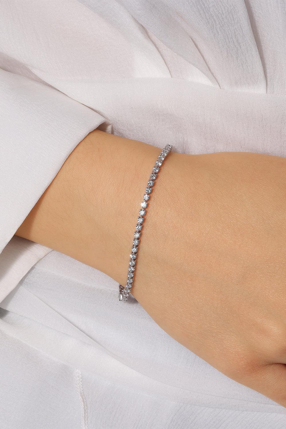 Lab Grown Diamond Petite Prong Tennis Bracelet - 2ct - White Gold-WHITE GOLD-7-JEWELRYFINE JEWELBRACELET O-WITH LOVE TRAVEL
