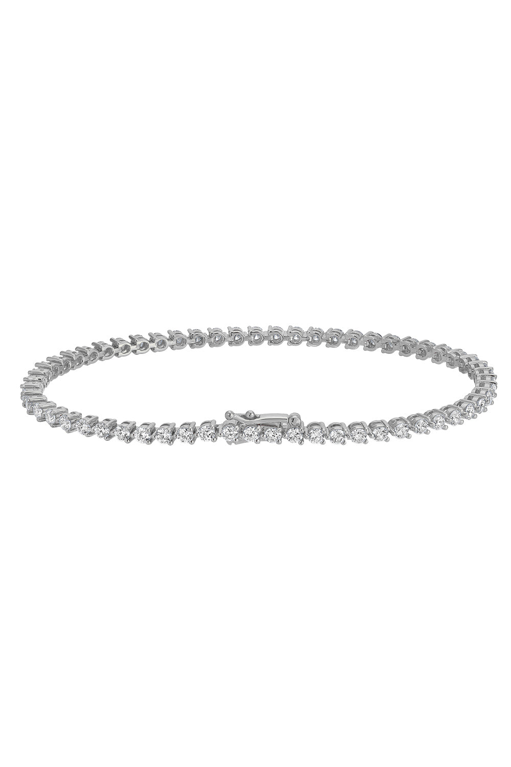 Lab-Grown Diamond Tennis Bracelet - 8ct - White Gold-WHITE GOLD-7-JEWELRYFINE JEWELBRACELET O-WITH LOVE TRAVEL